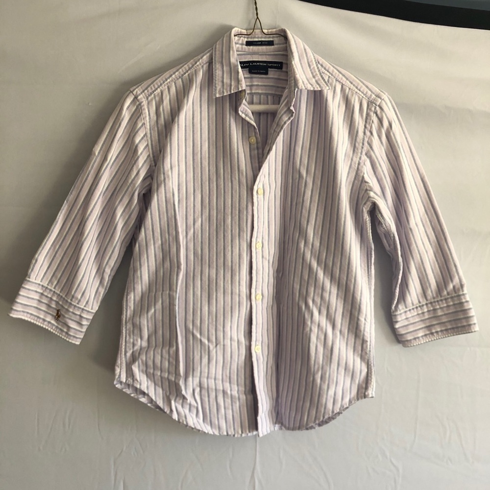 Striped button up shirt